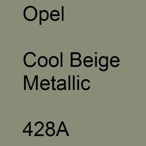 Opel, Cool Beige Metallic, 428A.